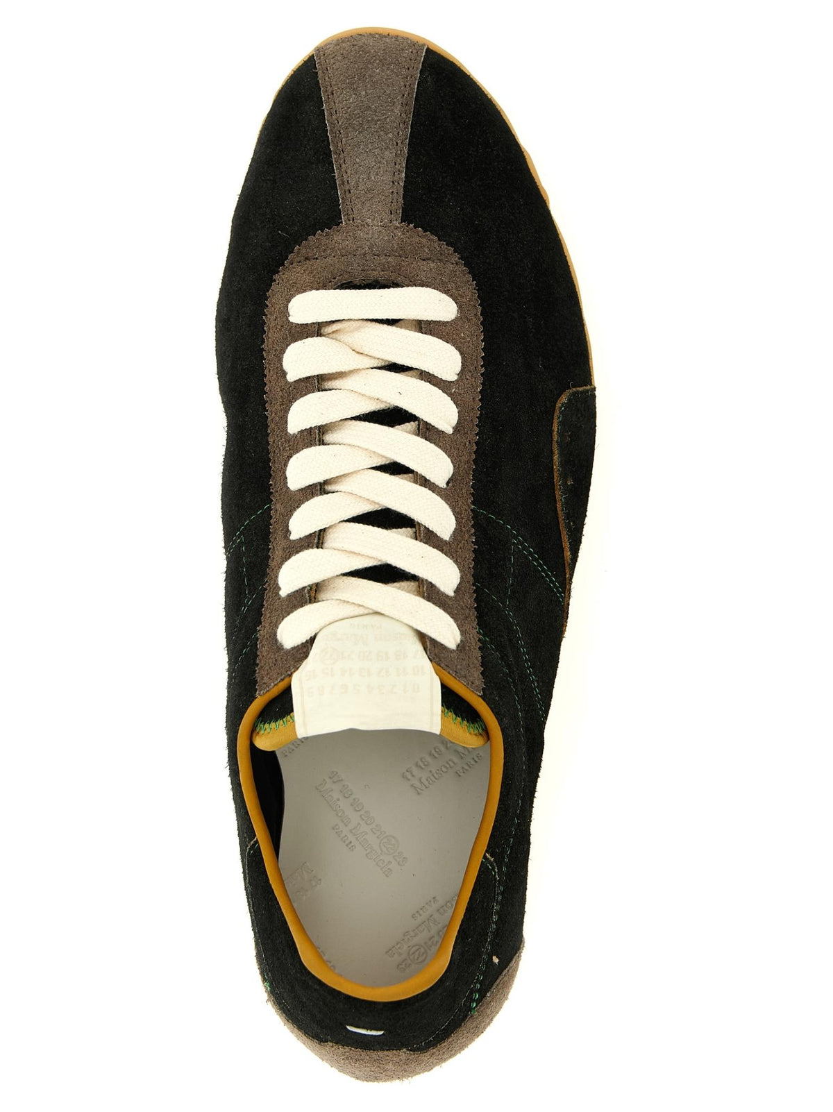 Maison Margiela White Leather Low-Top Sneakers
