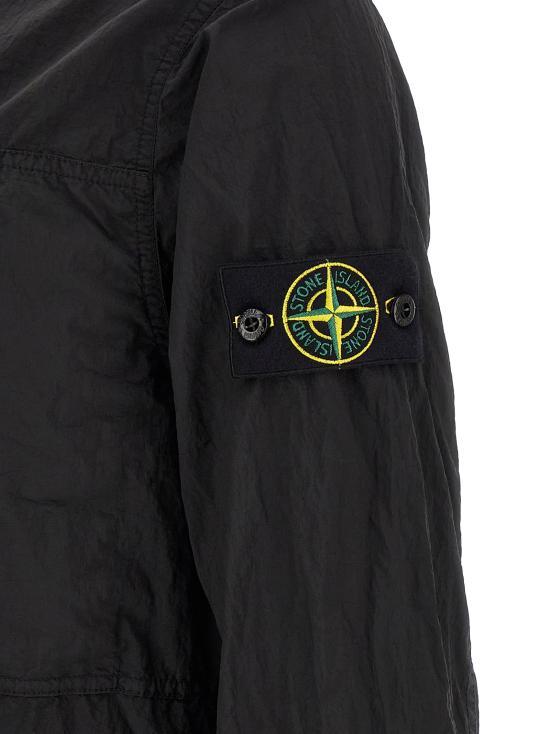 STONE ISLAND Black Long Sleeve Shirt