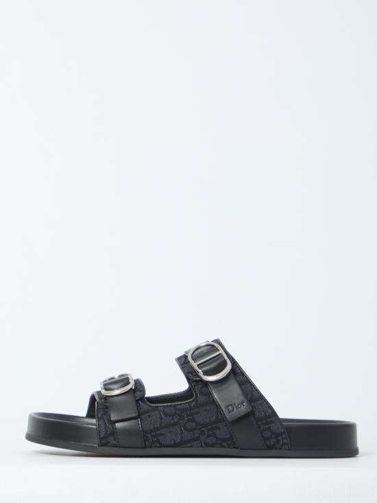 DIOR Black Mule Slide Sandals
