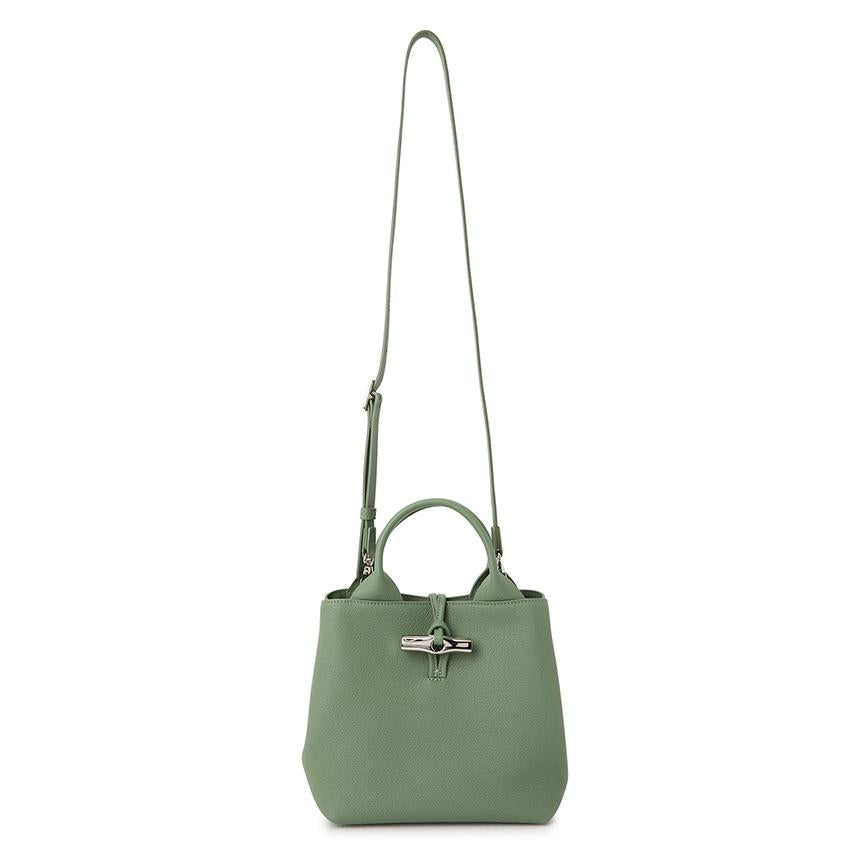 Longchamp Le Roseau S Leather Tote Bag Unisex 10273 HFP M16