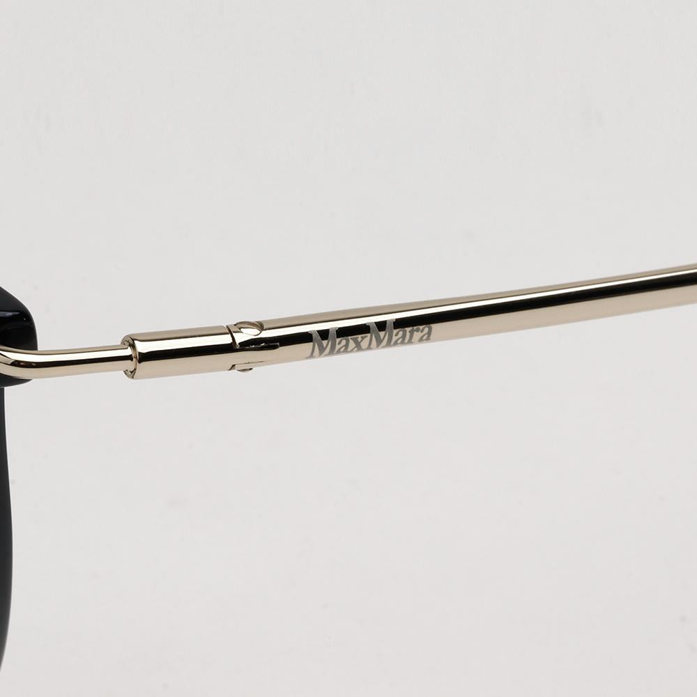 Max Mara Round Black Acetate Unisex Eyeglass Frames MM5050 001