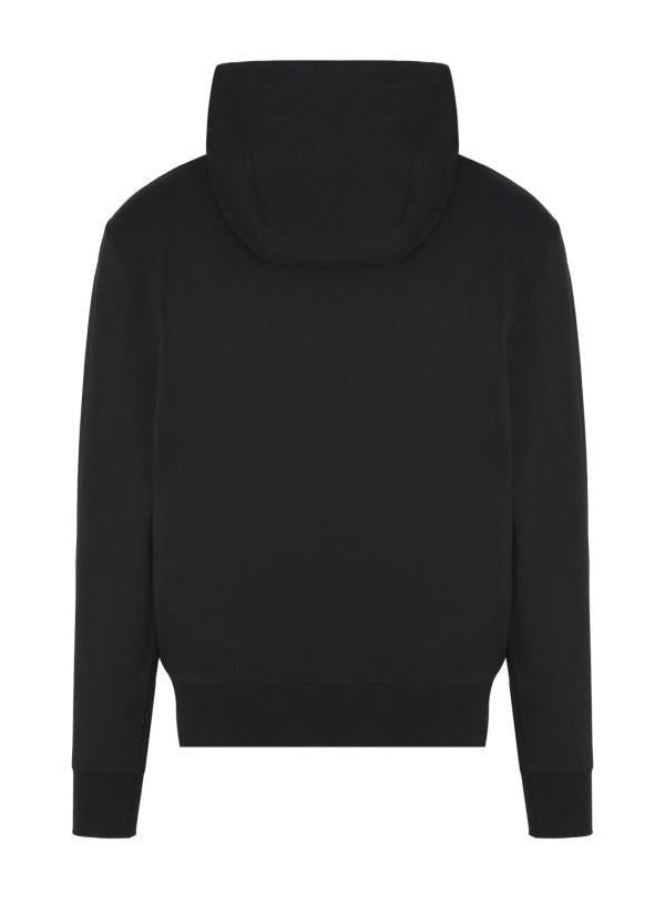 CP Company Stretch Fleece Graphic Logo Hoodie Black Men’s Hoodie