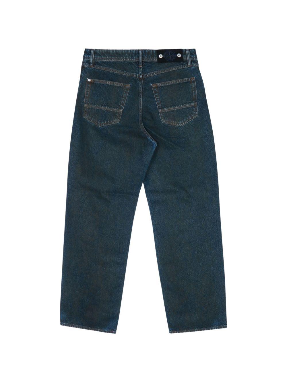 STONE ISLAND Blue Denim Jeans Men