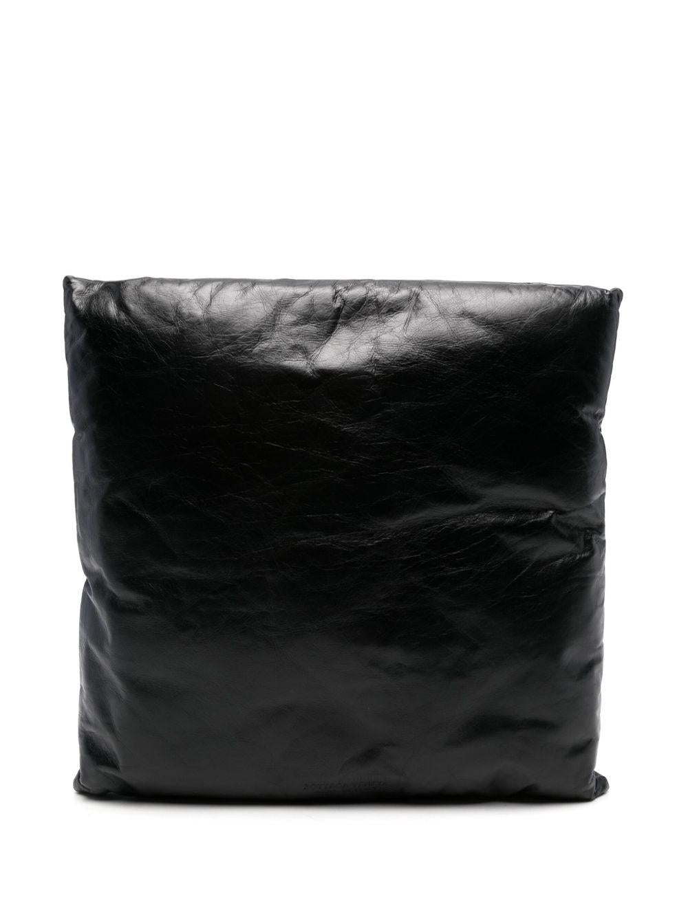 Bottega Veneta Leather Clutch Bag Black