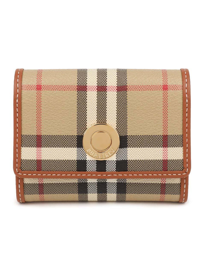 BURBERRY Small Check Folding Wallet 8109800