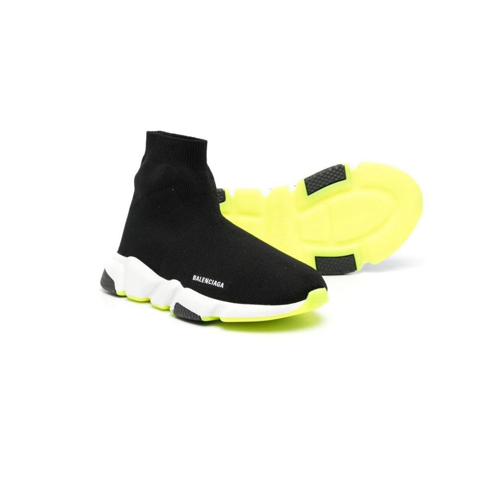 BALENCIAGA Women’s Logo Speed Runner Low-Top Sneakers Black/Gray