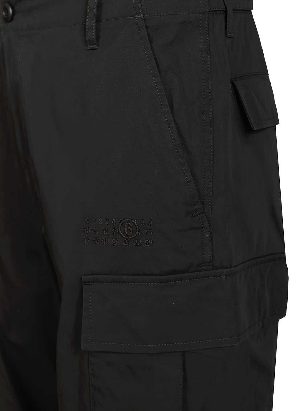 Maison Margiela Black Cotton Cargo Pants