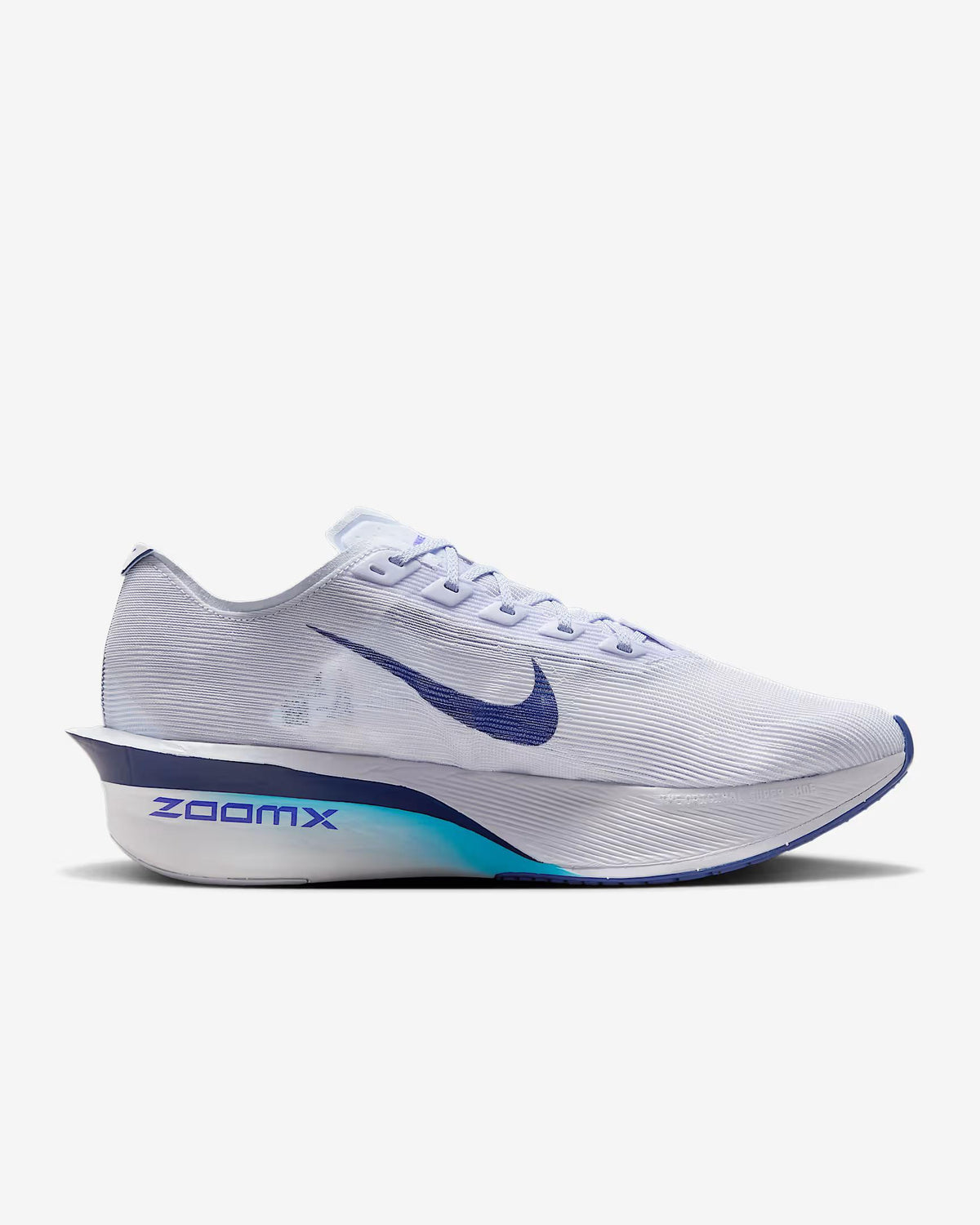Nike ZoomX Vaporfly Next 4 White Blue Low-Top Running Shoes HF6414 001