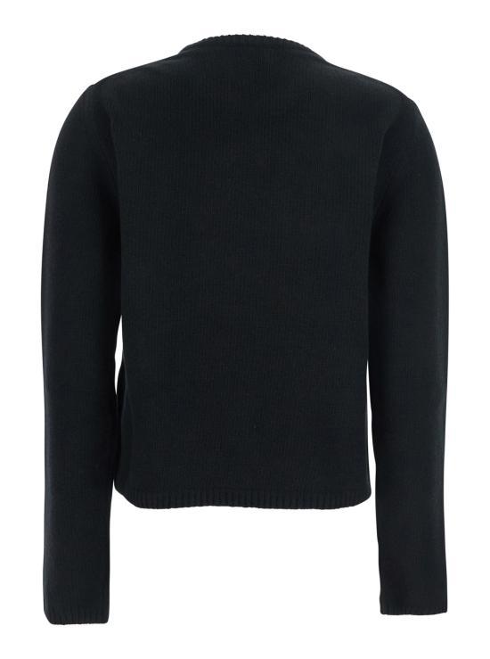 Moncler Black Wool Cashmere Crewneck Sweater 9C00004 M4281 999