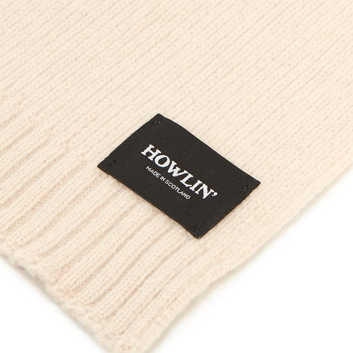 HOWLIN Oatmilk Wool Knit Unisex Scarf