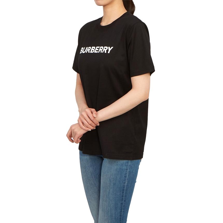 BURBERRY Black Cotton Short Sleeve T-Shirt Women’s MARGOT