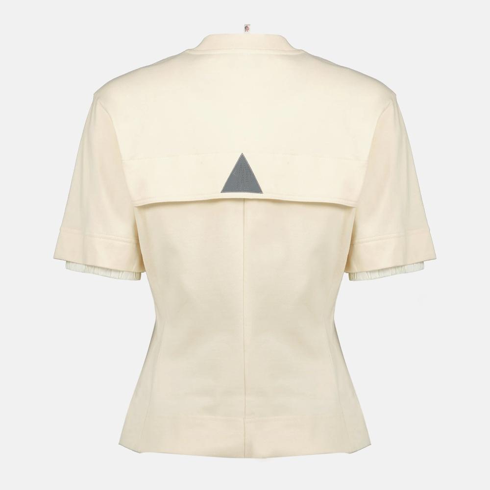 Moncler Grenoble Logo Patch Women’s Short Sleeve T-Shirt White