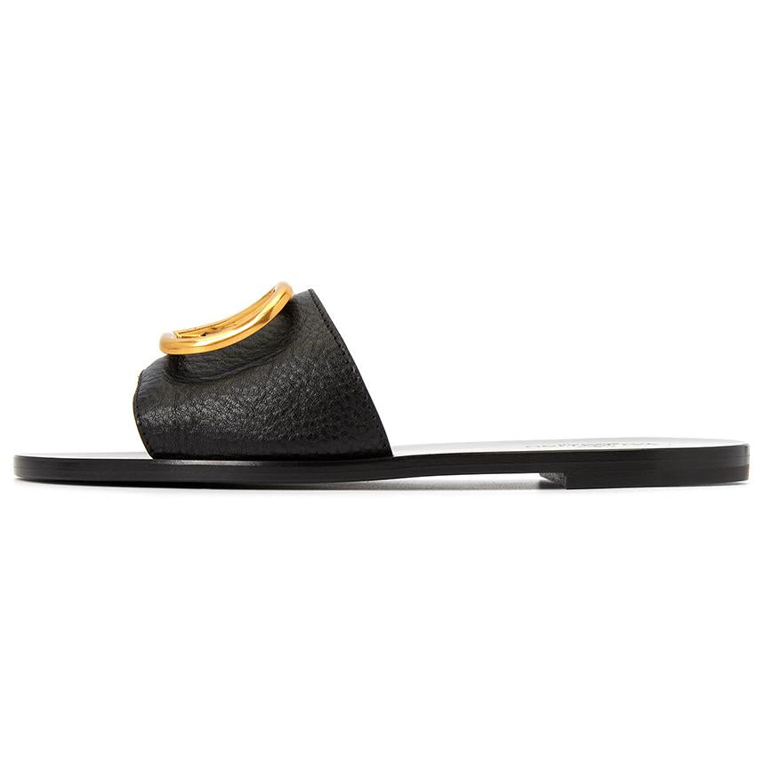 VALENTINO V Logo Signature Women’s Slide Sandals Black