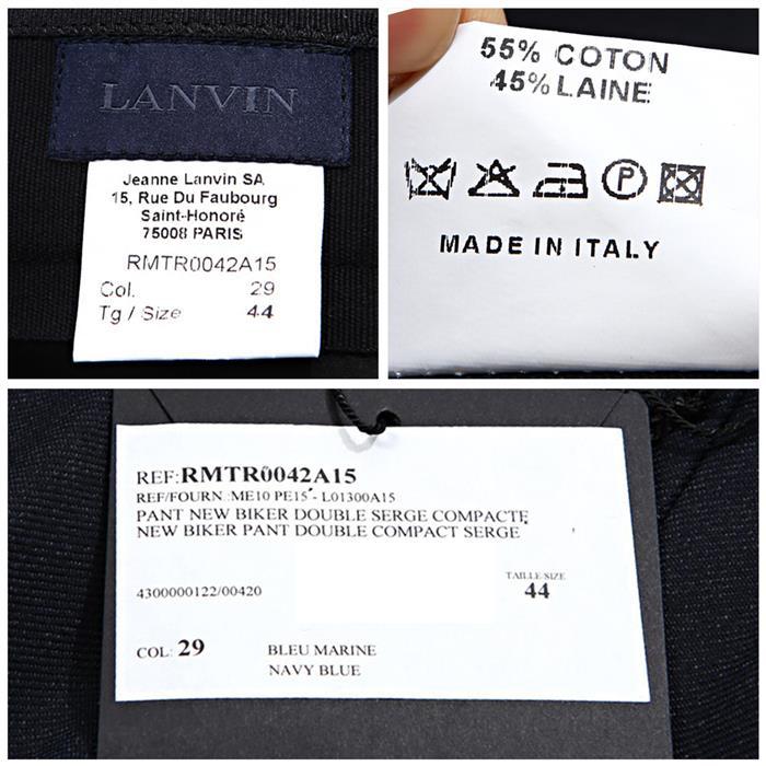 Lanvin Zipper Biker Slim Dress Pants RMTR0042A15 29