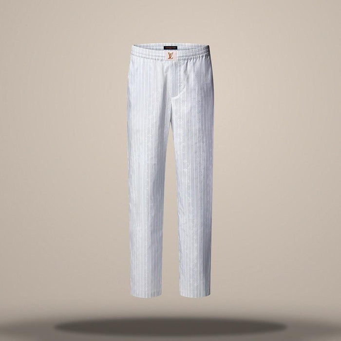 Louis Vuitton Women's Monogram Striped Drawstring Pants Relaxed Fit