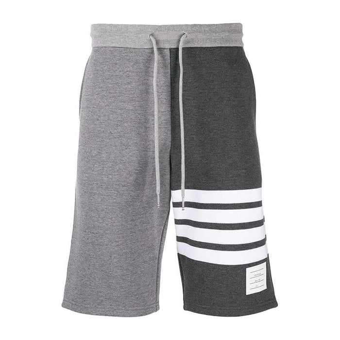 THOM BROWNE Fun Mix 4-Bar Men’s Shorts Navy Cotton