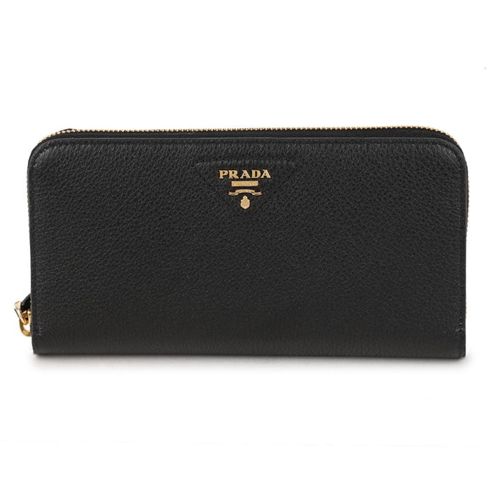PRADA Leather Long Wallet