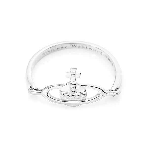 Vivienne Westwood Silver-Tone Orb Logo Women’s Ring