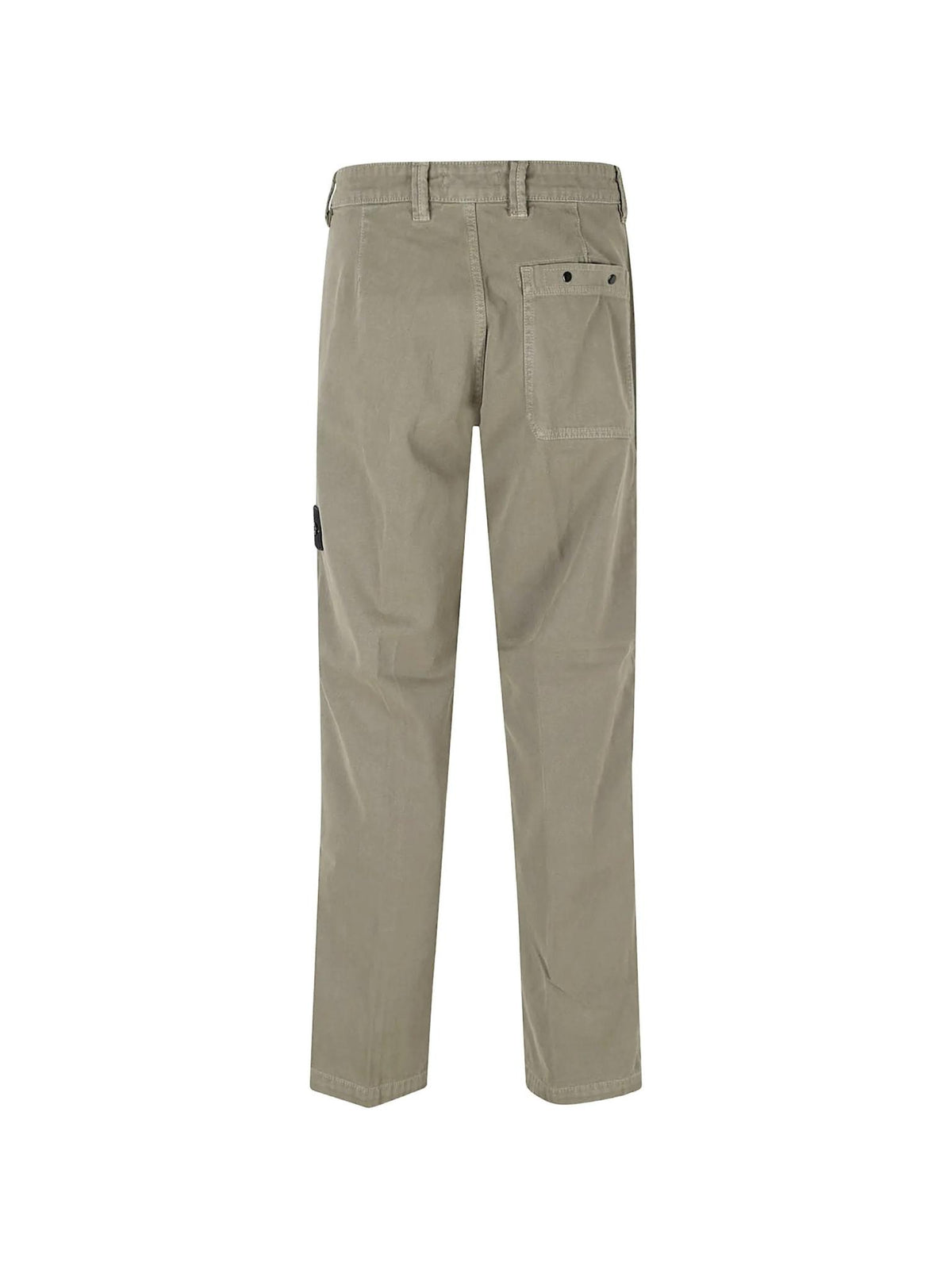STONE ISLAND Black Cotton Cargo Pants Men