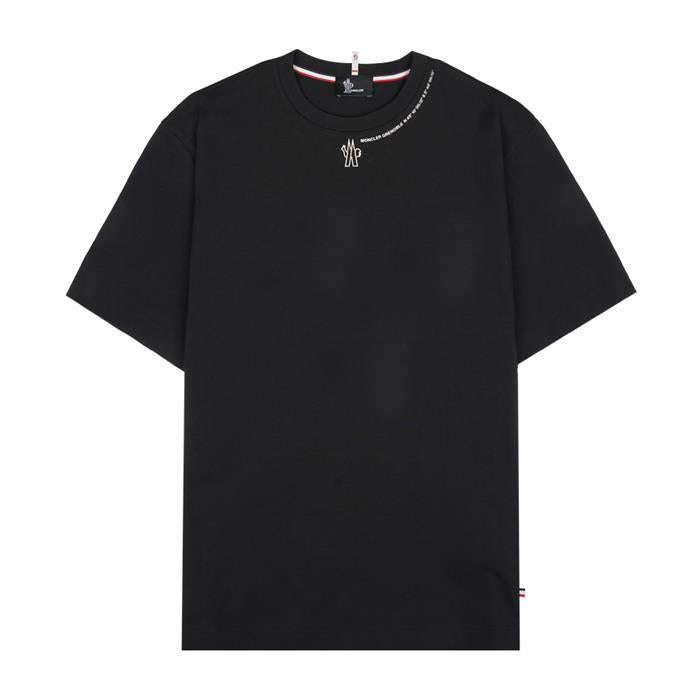 Moncler Grenoble Logo Print Short Sleeve T-Shirt Black