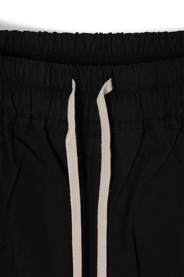 Rick Owens DRKSHDW Creatch Cargo Pods Black Cotton Ripstop Shorts