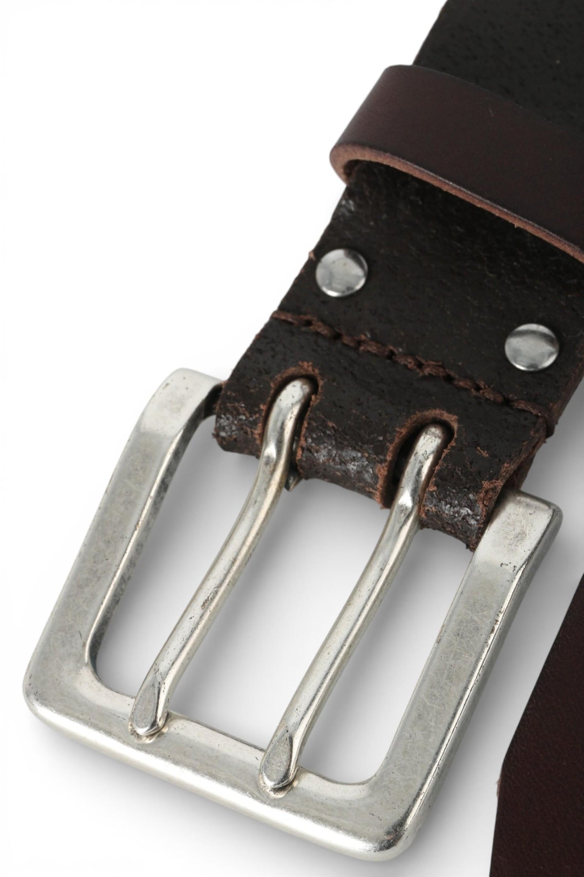 OUR LEGACY Brown Leather Split Belt A42484O