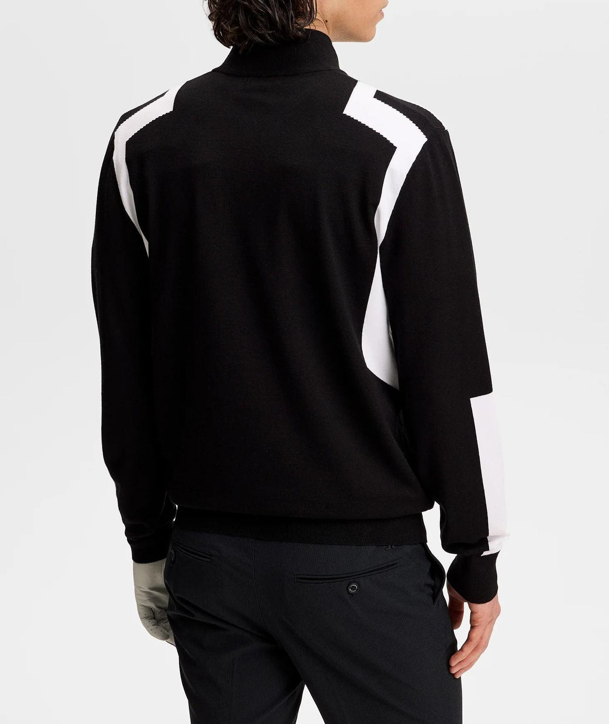J LINDEBERG Men’s Golf Knit Half-Zip Sweater Black