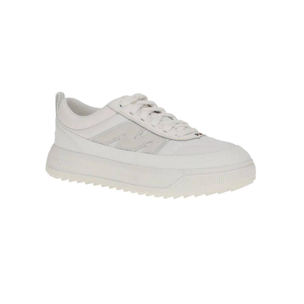 Moncler Altiv Nubuck Suede Low-Top Sneakers White