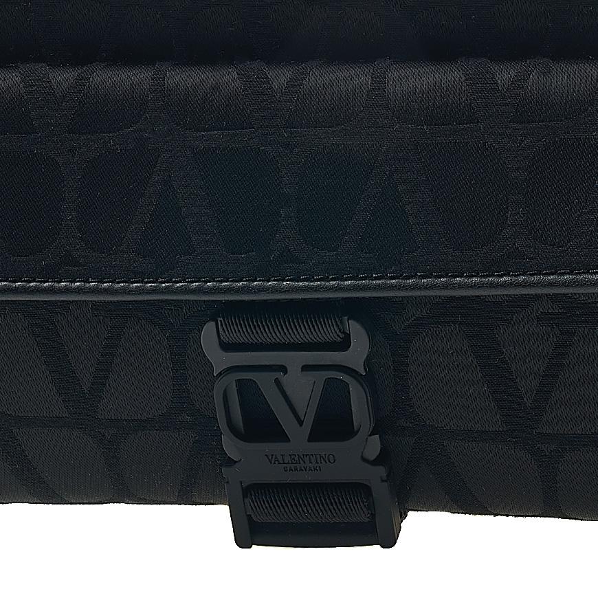 VALENTINO Nylon Iconography Belt Bag Black Unisex Crossbody