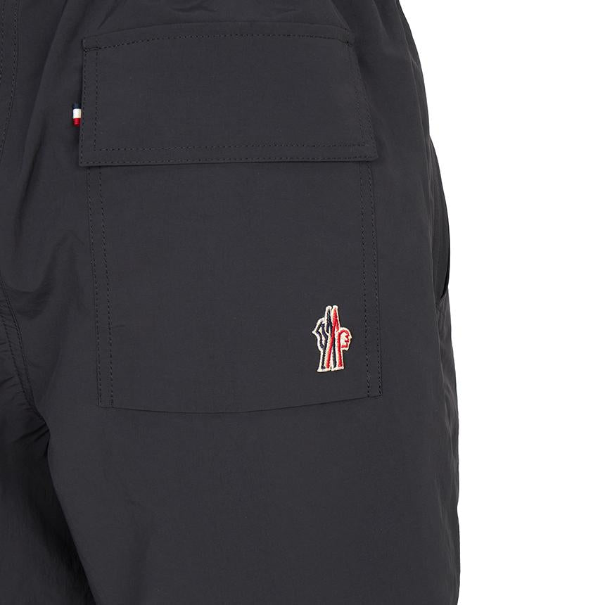 Moncler Men's Black Cropped Shorts