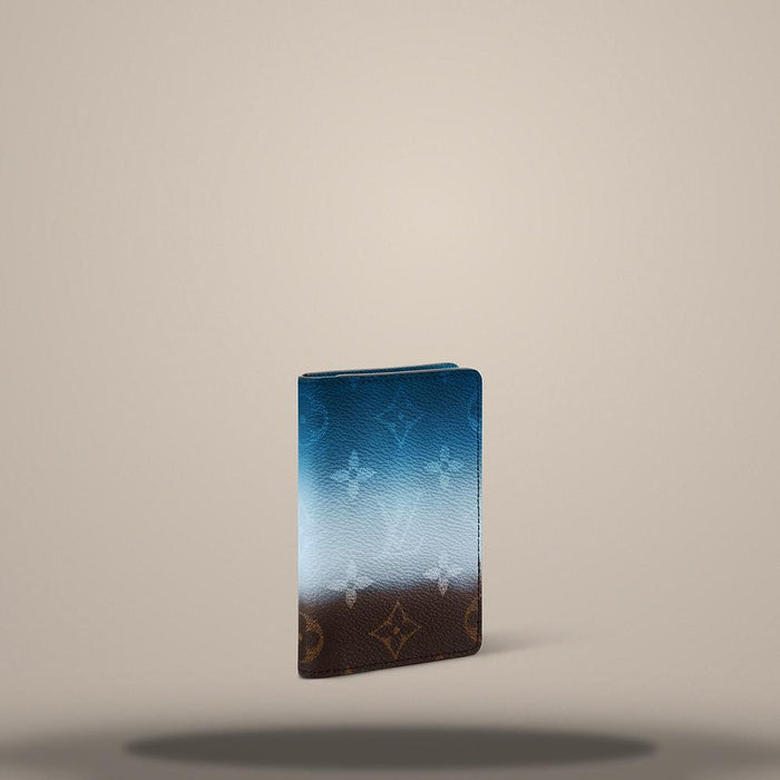 Louis Vuitton Blue Pocket Organizer Card Holder Wallet M28004