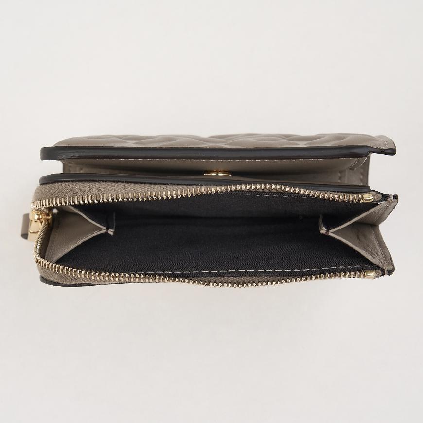 FENDI Slim Baguette Leather Compact Wallet for Women