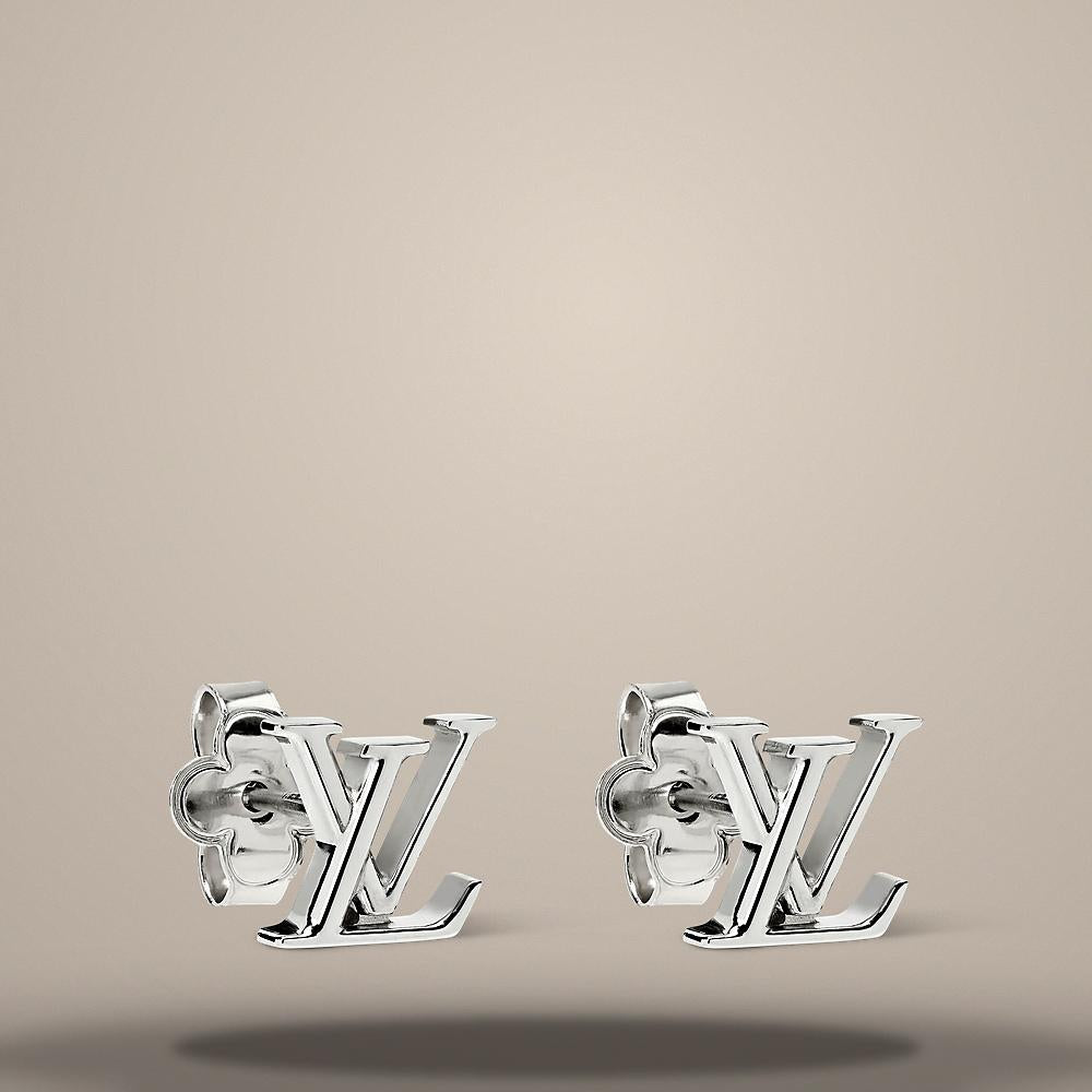 Louis Vuitton LV Iconic XS Earrings Palladium-Tone Metal M03974