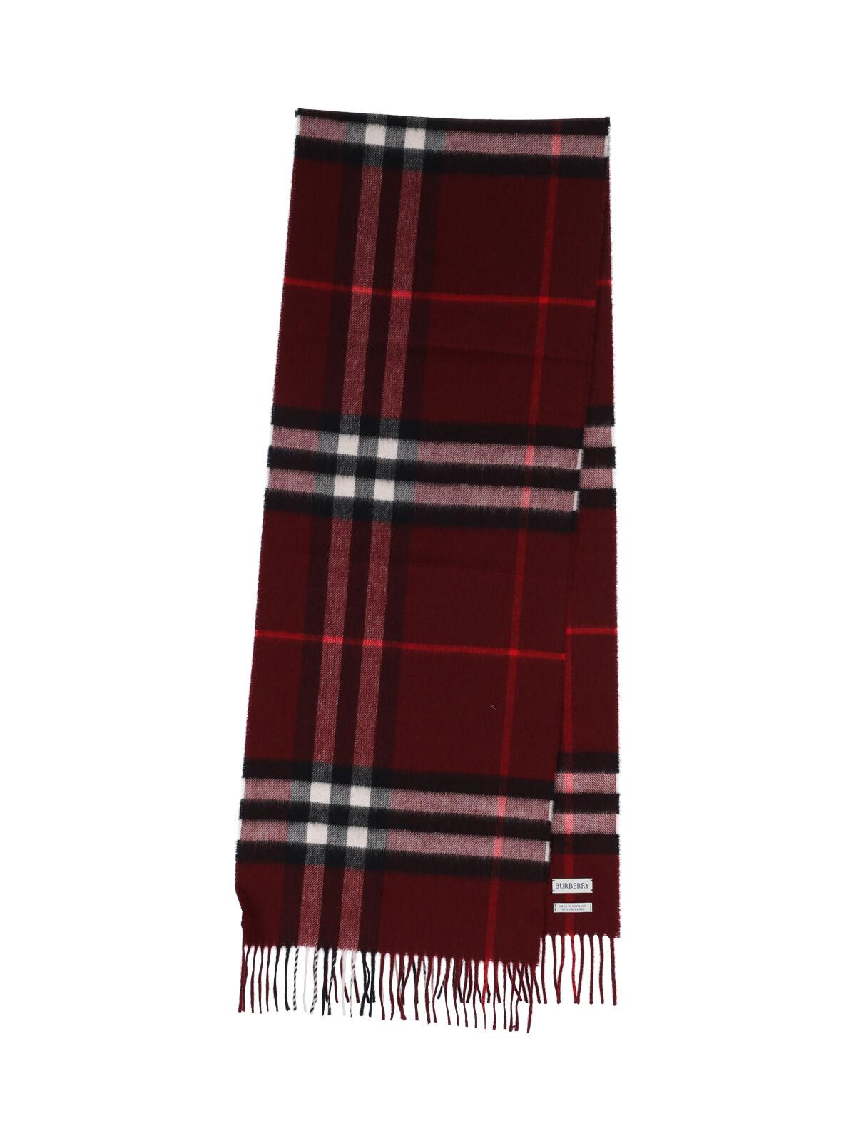 BURBERRY Check Cashmere Scarf