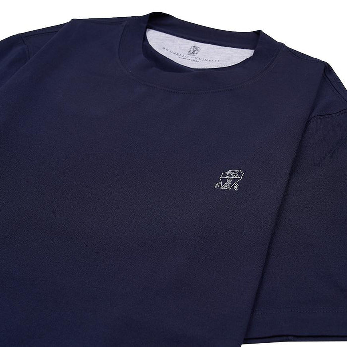 Brunello Cucinelli Men's Logo Jersey T-Shirt