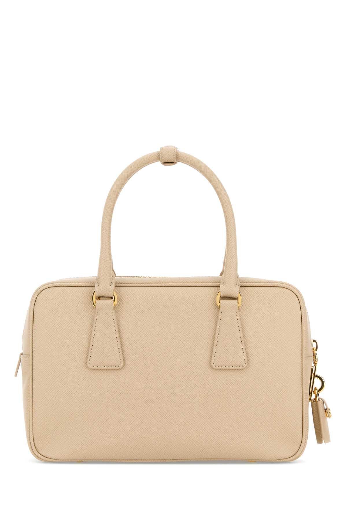 PRADA Leather Tote Bag Brown