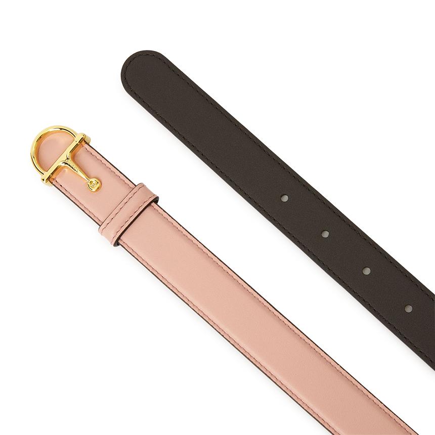 GUCCI Half Horsebit Leather Belt for Women 836993 AAEC2 5712