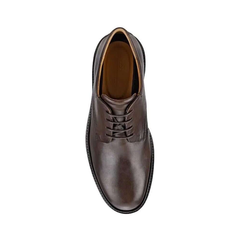 ecco Brown Leather Metropole London Oxford Dress Shoes for Men