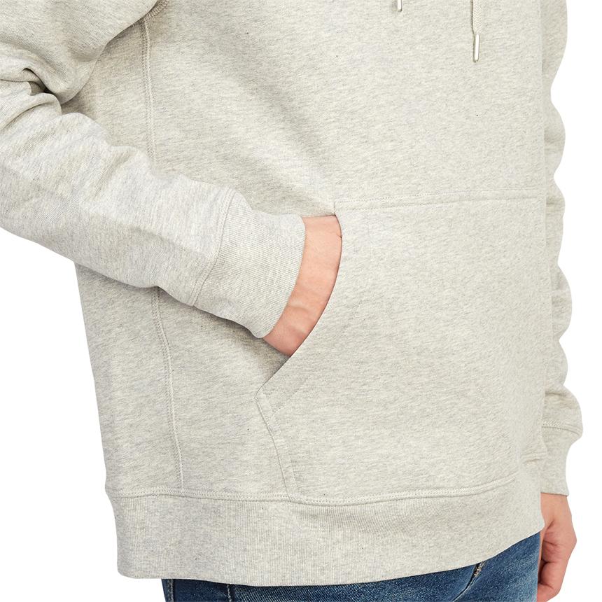 Maison Kitsune Barber Collaboration Fleece Hoodie Unisex Gray