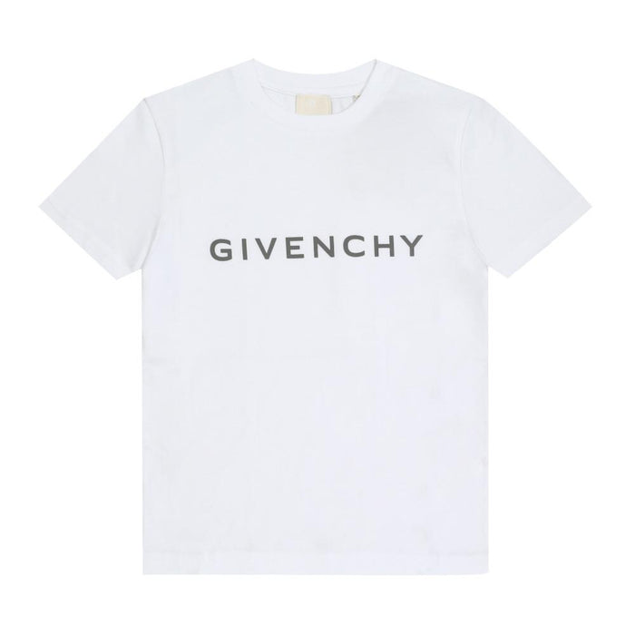 GIVENCHY Kids Short Sleeve T-Shirt White Cotton
