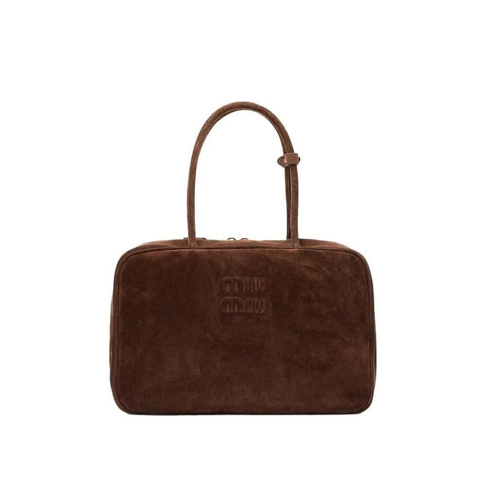 Miu Miu Suede Bow Large Tote Bag 5BB117 2CSS F0003