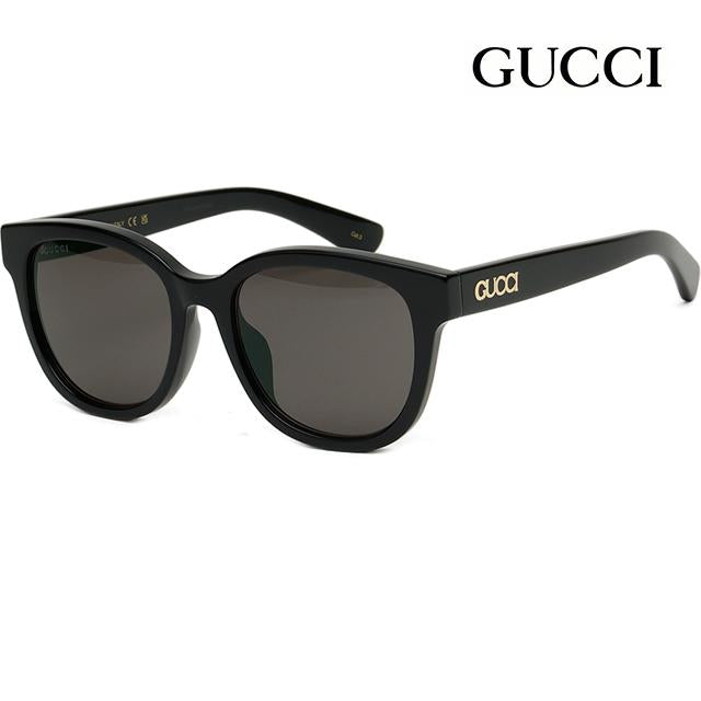 GUCCI Black Square Acetate Asian Fit Logo Sunglasses GG1797SK 001