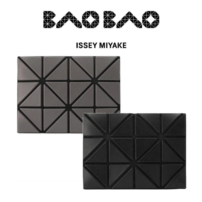 Issey Miyake Bao Bao Matte Dark Gray Black Card Holder Wallet