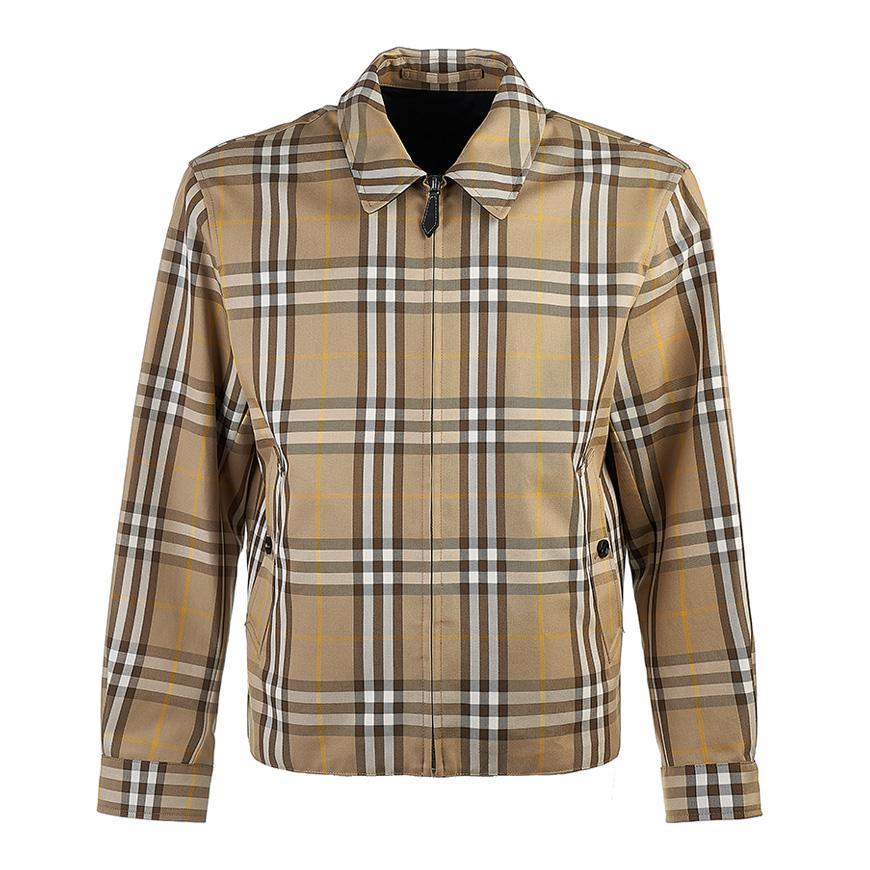 BURBERRY Men's Reversible Check Cotton Harrington 8054482 M FITZROY R CHK B2412