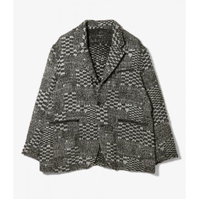 Engineered Garments Knit Pattern Block Leisure Jacket 25F1B042 RV088 PC001