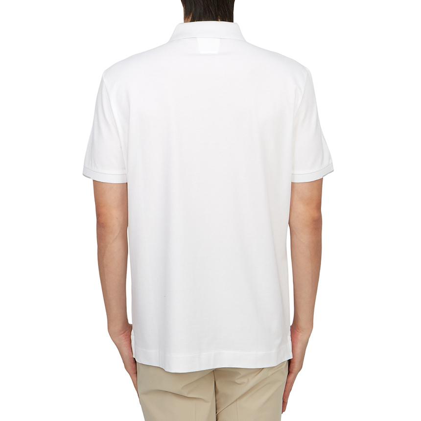 CP Company Men’s Short Sleeve Polo Shirt White Cotton