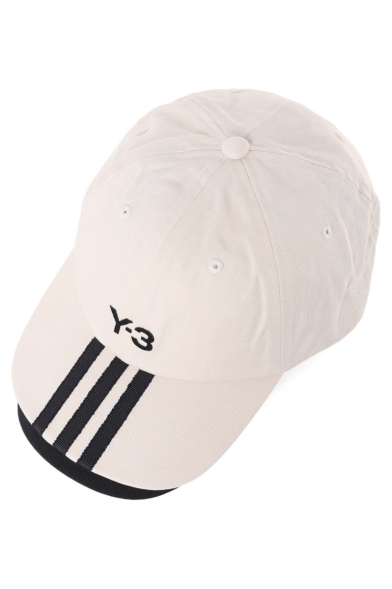 Y-3 3-Stripes Double Brim Cap Talc JM9041