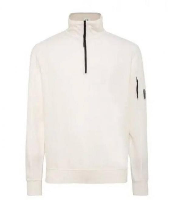 CP Company Cotton Fleece Zip Sweatshirt for Men