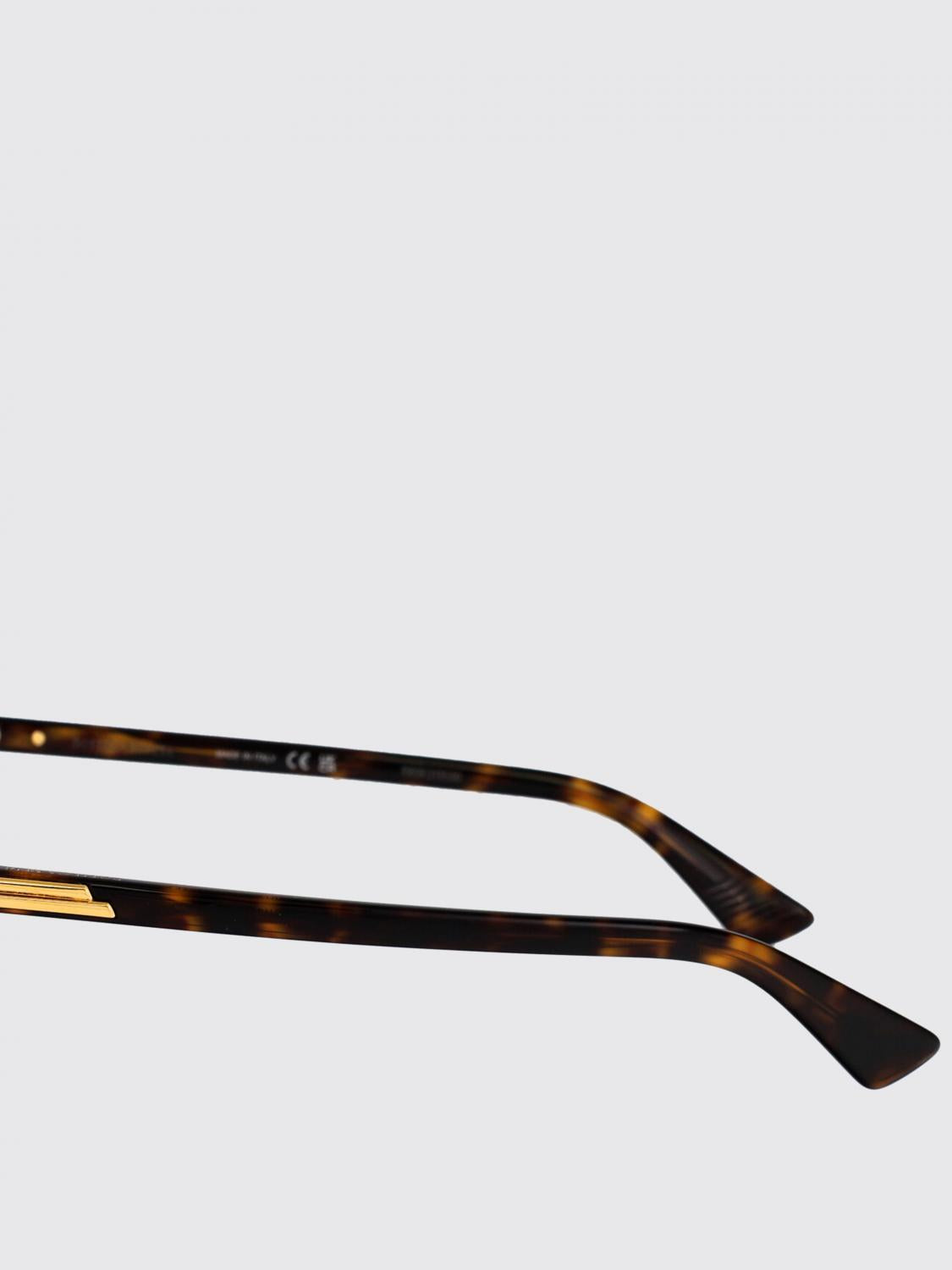 Bottega Veneta Black Acetate Square Optical Glasses