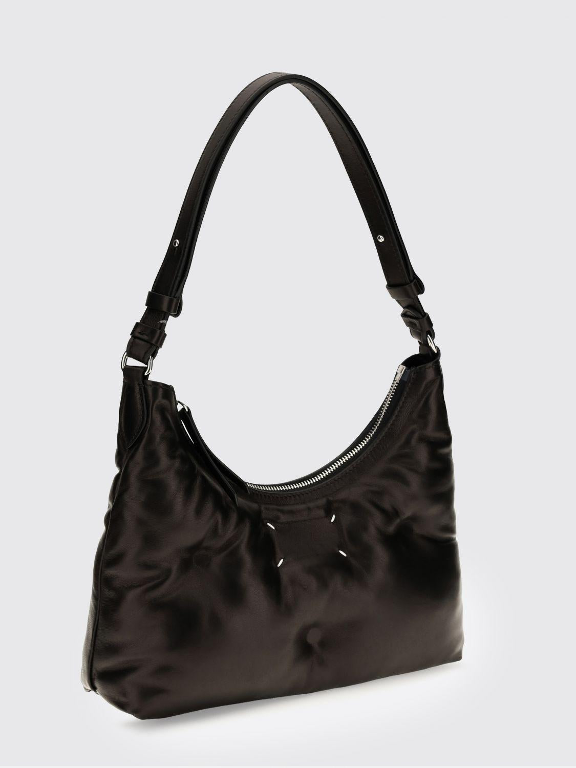 Maison Margiela Black Leather Shoulder Bag